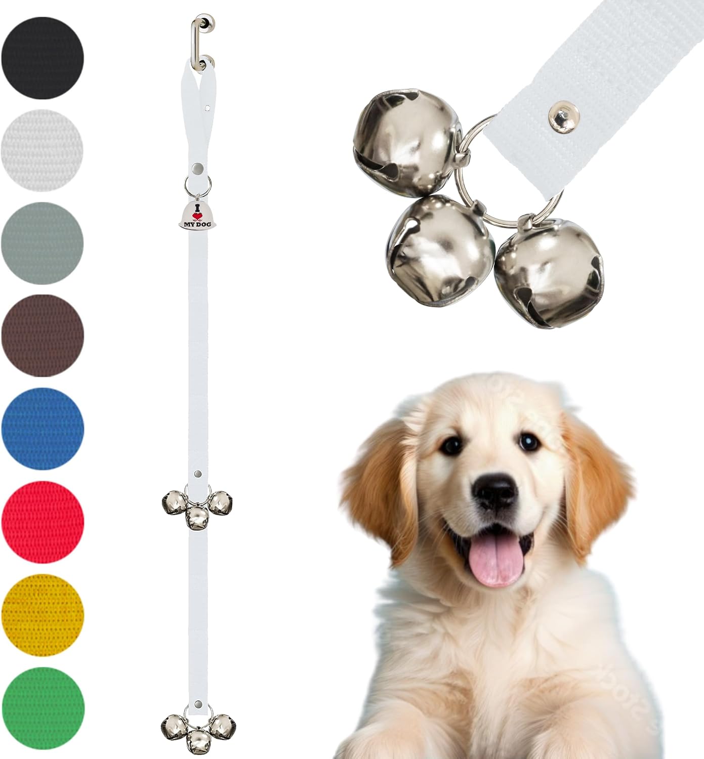 Caldwell's Pet Supply Co. Dog Potty Bells, Dog Door Bell, Bells to Go Outside, Potty Training Bell, Dogs Doorbell, Dogs Potty Doorbell, Ring to Go Pee, All Breed Puppy Training Tool - Image 13
