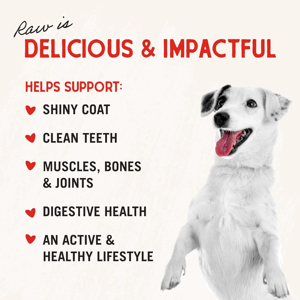 Premium imported Stella and Chewy's turkey meal mixer poured into a dog food bowl