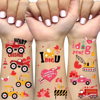 Ovasorve Valentine's Day temporary tattoos 152 count pack front view
