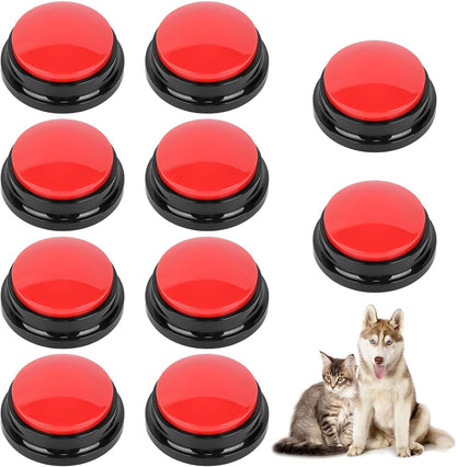 Side profile view highlighting the compact size and portable design of Zzhxkjhky dog buttons.
