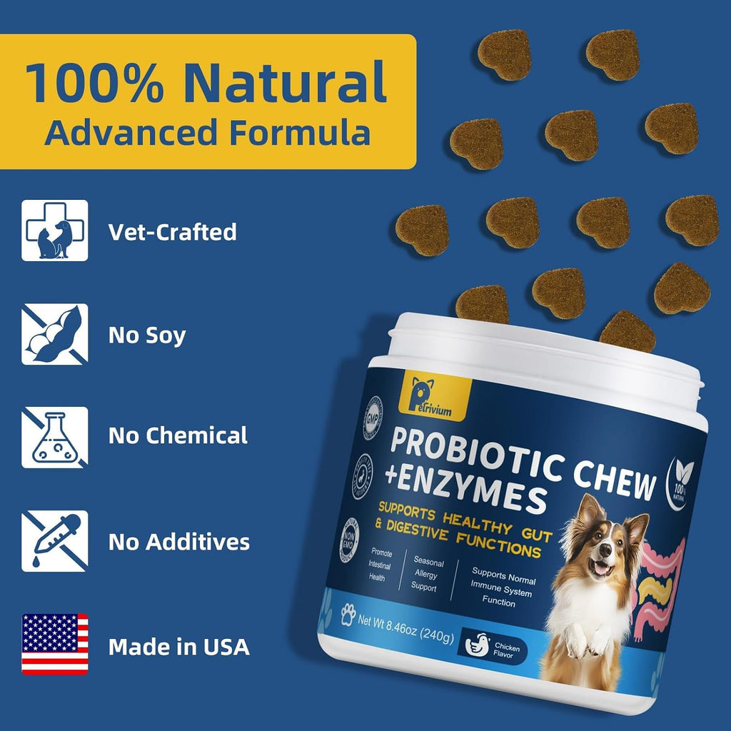Planopaws chicken flavor soft chews texture close up for canine gut wellness.