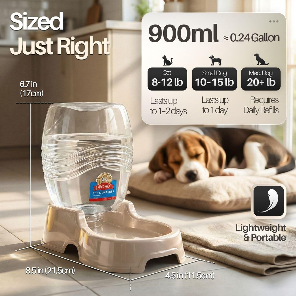 Flexzion automatic cat and dog waterer showcasing the built in recessed handle
