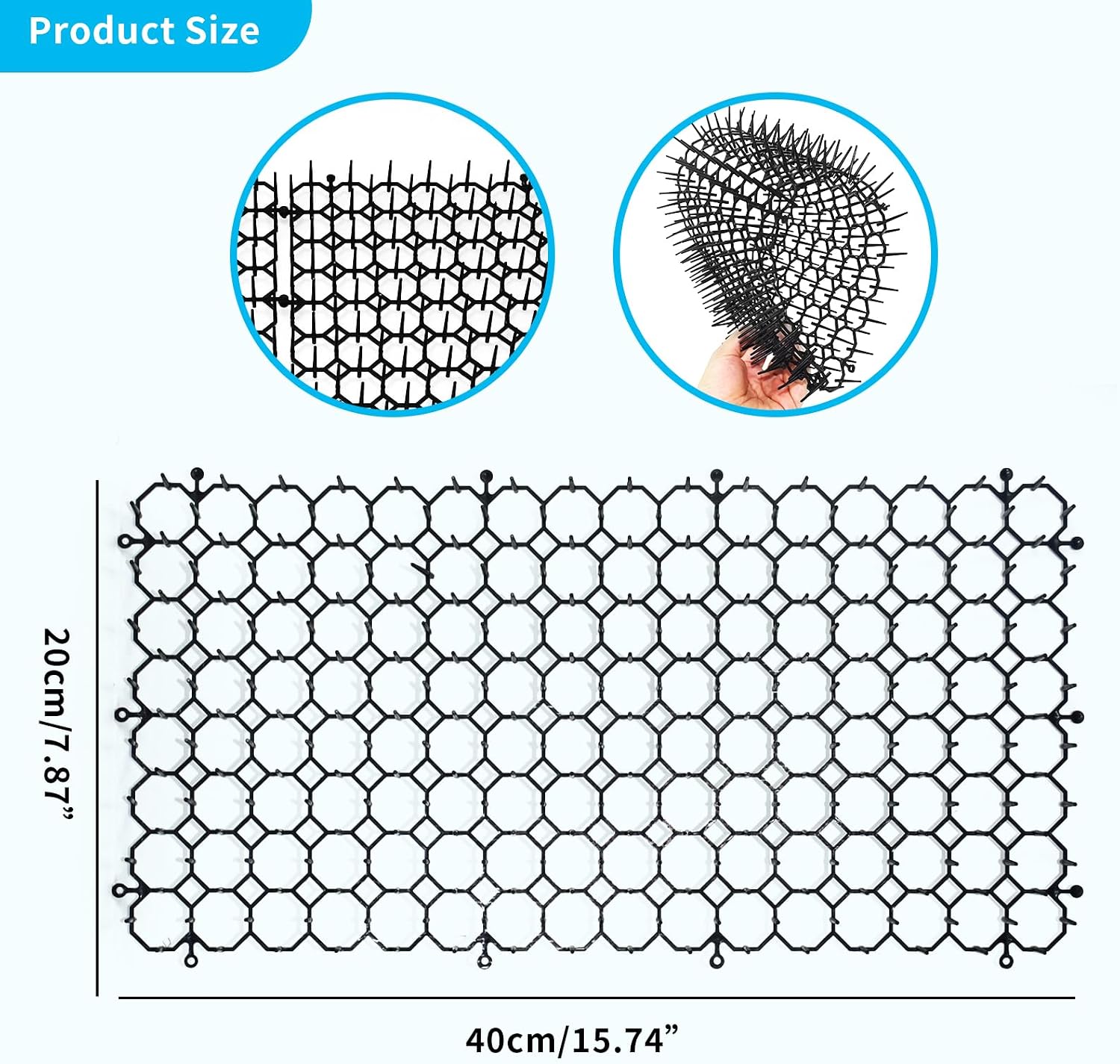 Hmyomina cat repellent mat set for indoor furniture protection