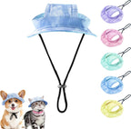 Etofixee blue cat and dog bucket hat front view