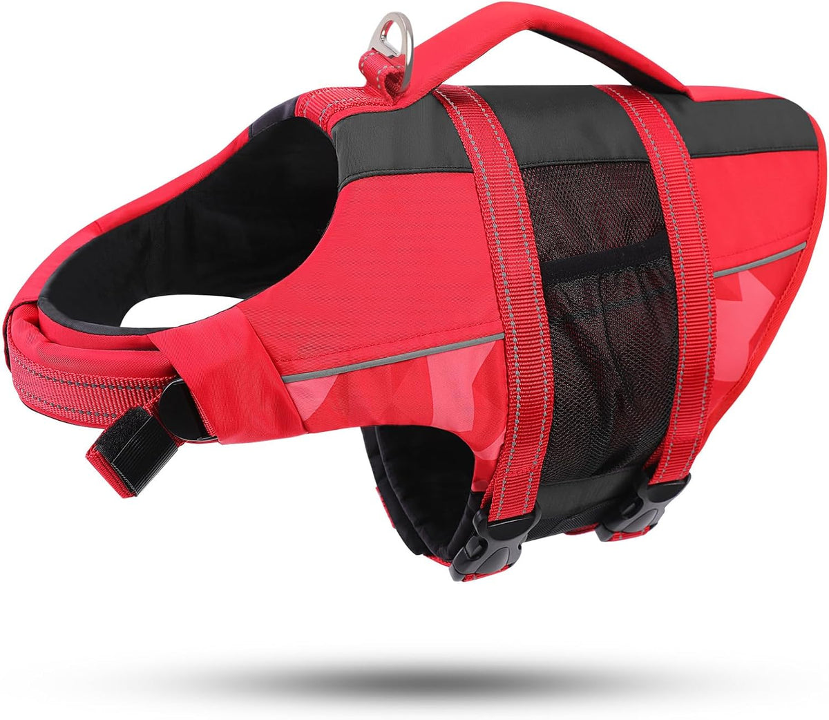 ASENKU Dog Life Jacket with Reflective Stripes, Adjustable High Flotation Dog Safety Vest, Ripstop Pet Lifesaver for Swimming Boating, Lightweight Life Preserver for Large Dogs (Blue, XL) - Image 11