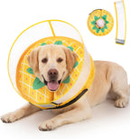 Inflatable Dog Cone Collar for Large Medium Small Dogs, Soft Dog Donut Collar Adjustable Recovery Cone for Pets After Surgery, Extra Enhanced Anti-Licking Guard Shield for Pets (Large, Orange) - Image 15
