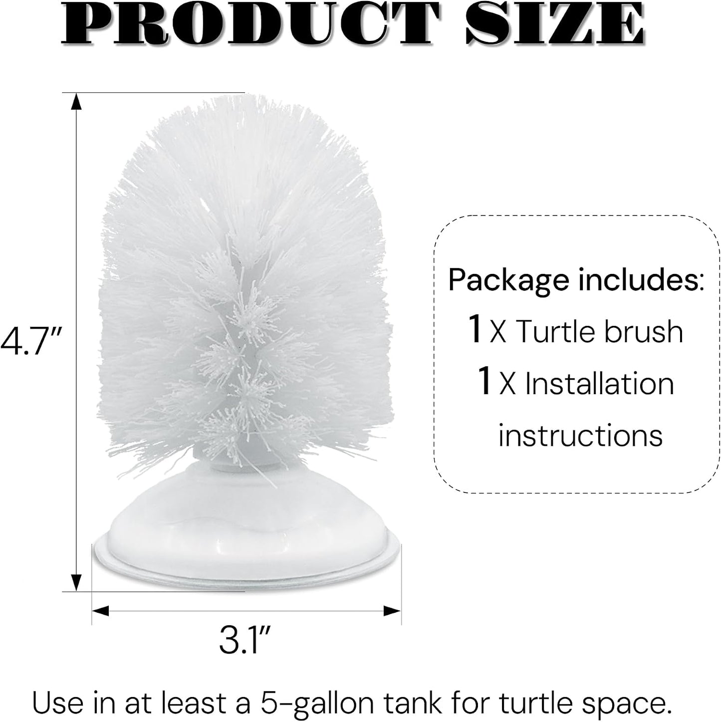Aquatic turtle tank enrichment setup showcasing the Neacus wall mounted scratcher toy.