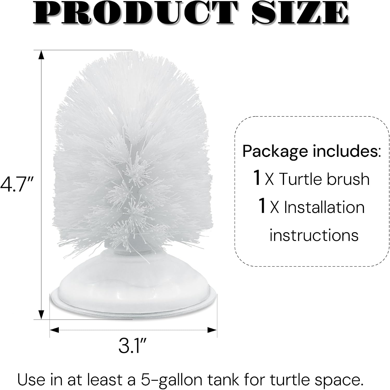 Aquatic turtle tank enrichment setup showcasing the Neacus wall mounted scratcher toy.