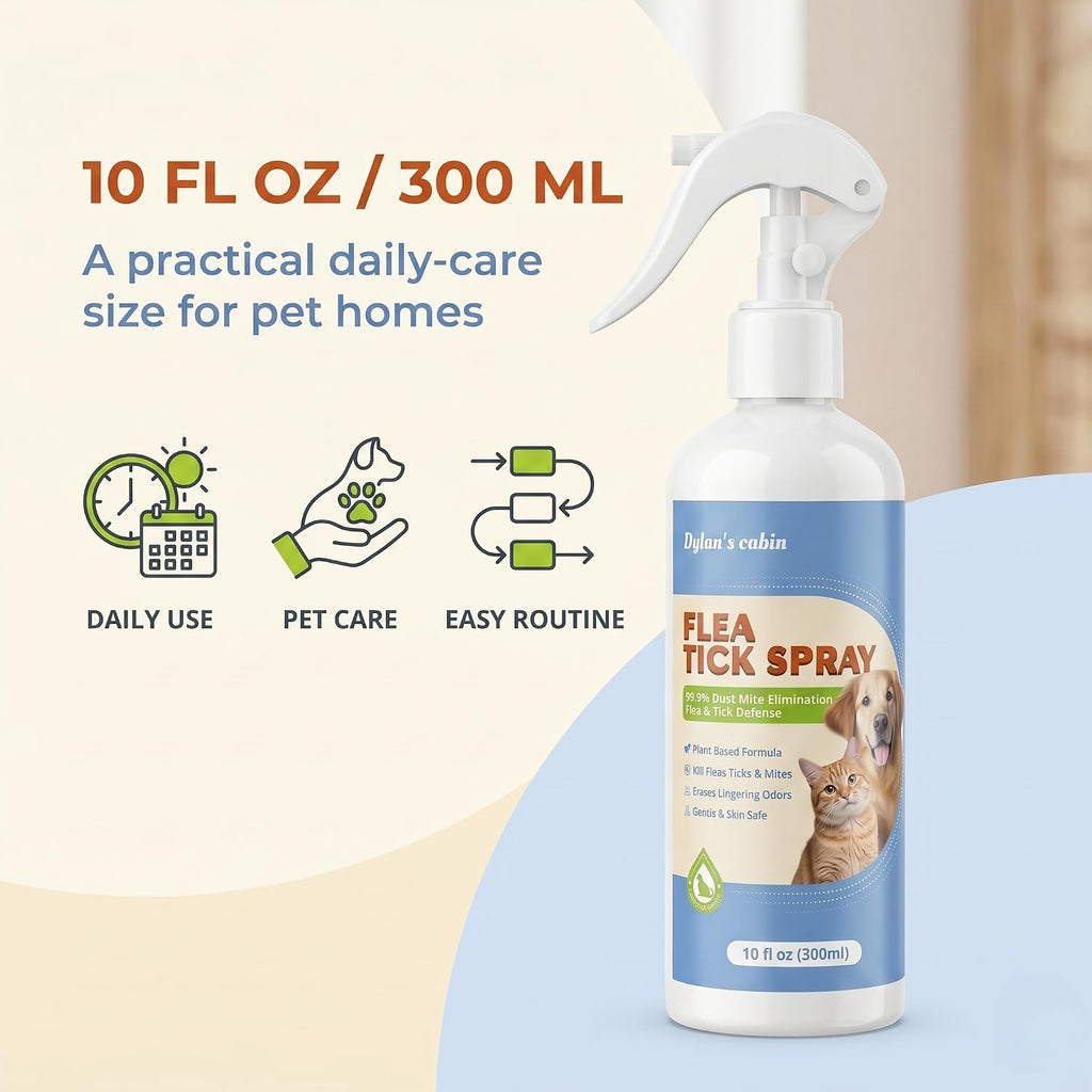 Dylan's Cabin waterless pet shampoo spray texture and mist presentation