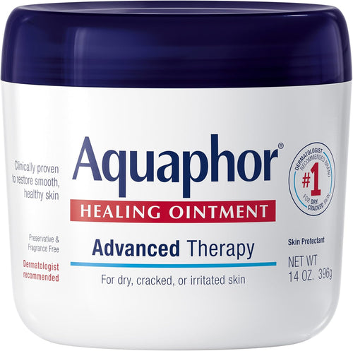 Aquaphor Healing Ointment 14 oz jar for dry cracked skin and lips
