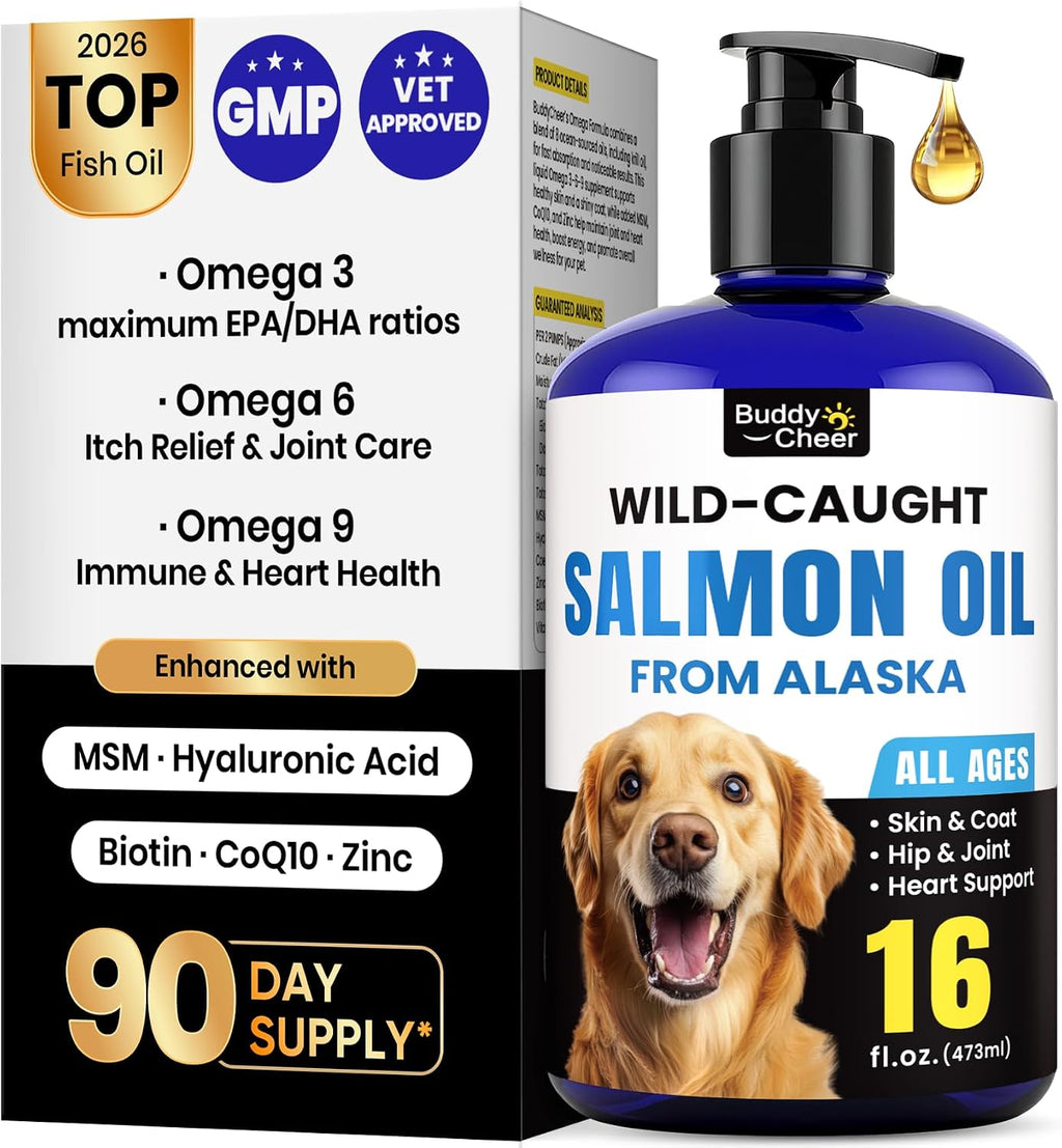 Omega 3 for Dogs - Salmon Oil for Dogs Skin & Coat Health, Fish Oil Supplement for Dog Shedding, Itch & Hot Spot Relief, Allergy Chews with EPA & DHA Fatty Acids for Skin & Joint Support - 180 Ct - Image 10