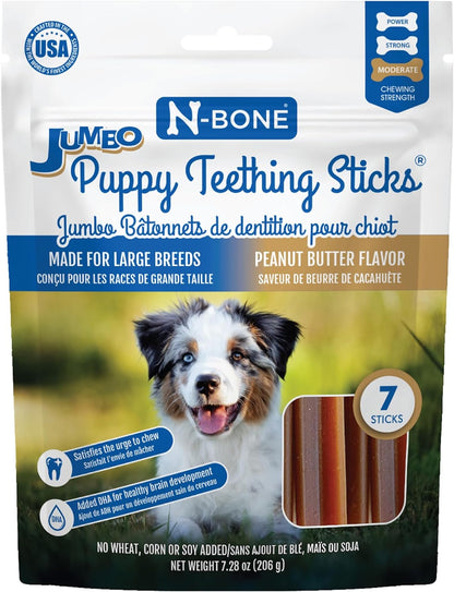 N-Bone Jumbo Puppy Teething Sticks Chicken Flavor Dog Treats, 7.28-oz Bag - Image 10