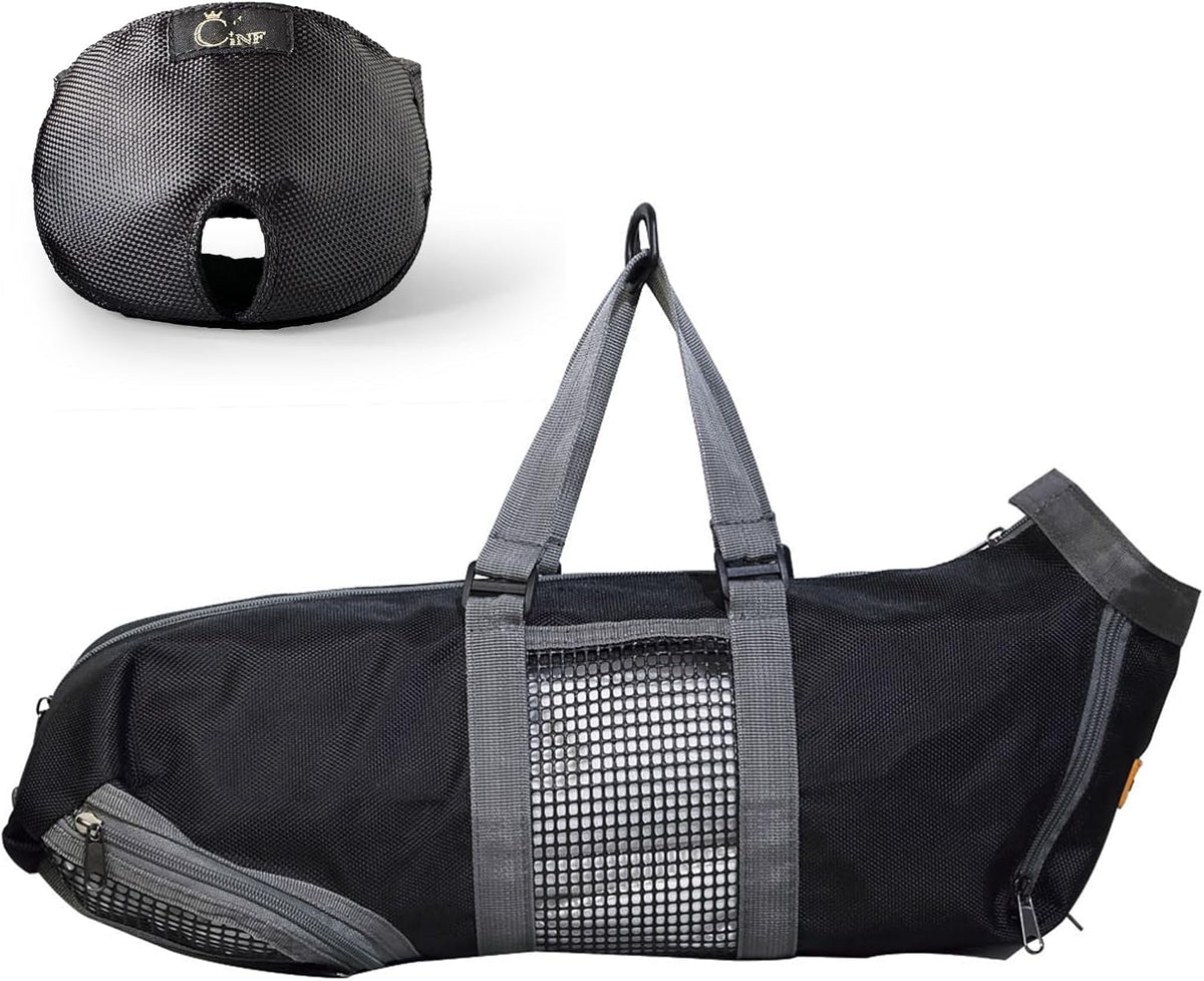 Cinf anti-bite muzzle included with the cat grooming bag