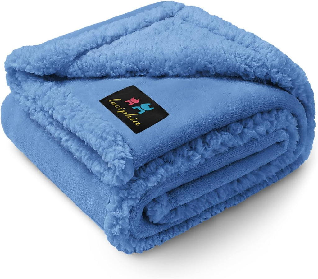 Waterproof Pet Blanket, Liquid Pee Proof Dog Blanket for Sofa Bed Couch, Reversible Sherpa Fleece Furniture Protector Cover for Small Medium Large Dogs Cats, Dark Gray Small40" x 28" - Image 14