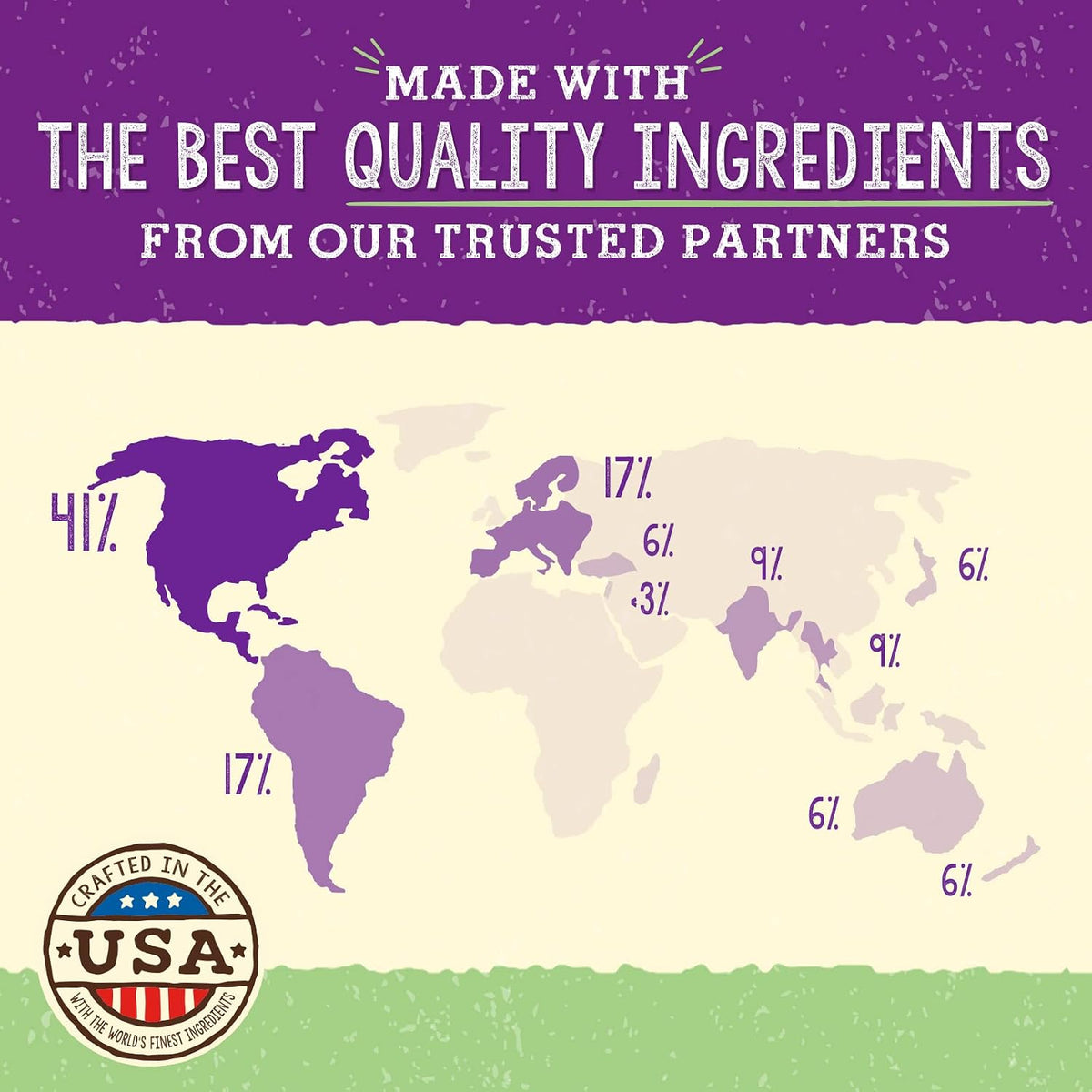 Packaging details showcasing 7.5 ounces net weight and cage-free chicken label