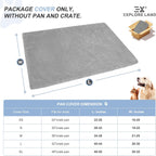 Explore Land waterproof dog crate liner close up soft flannel texture