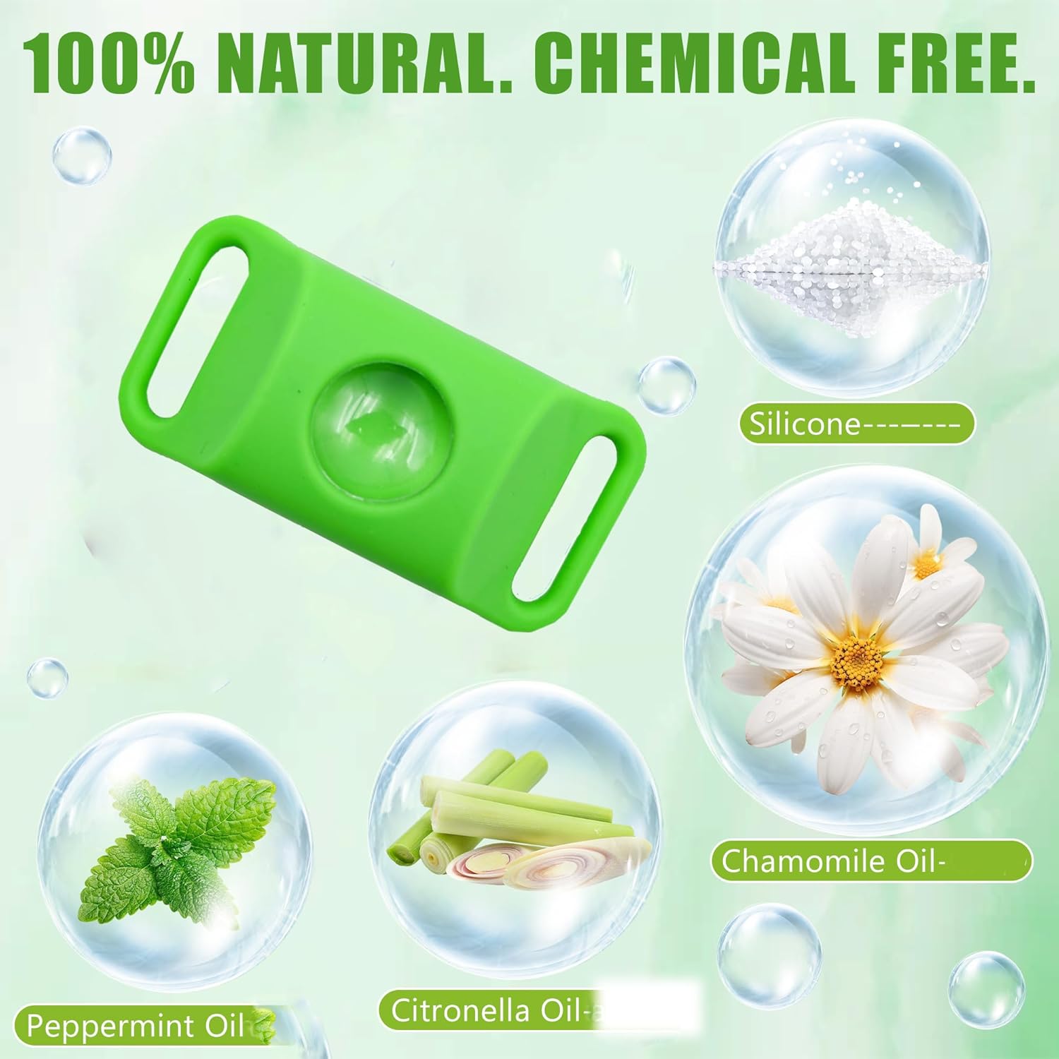 Close up view of the FurLife pet aroma tag showing the secure refillable capsule slot.