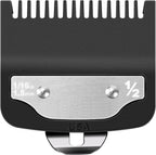 Tiardey replacement for Wahl clipper guard front view showing the premium black reinforced nylon body and clean comb teeth.