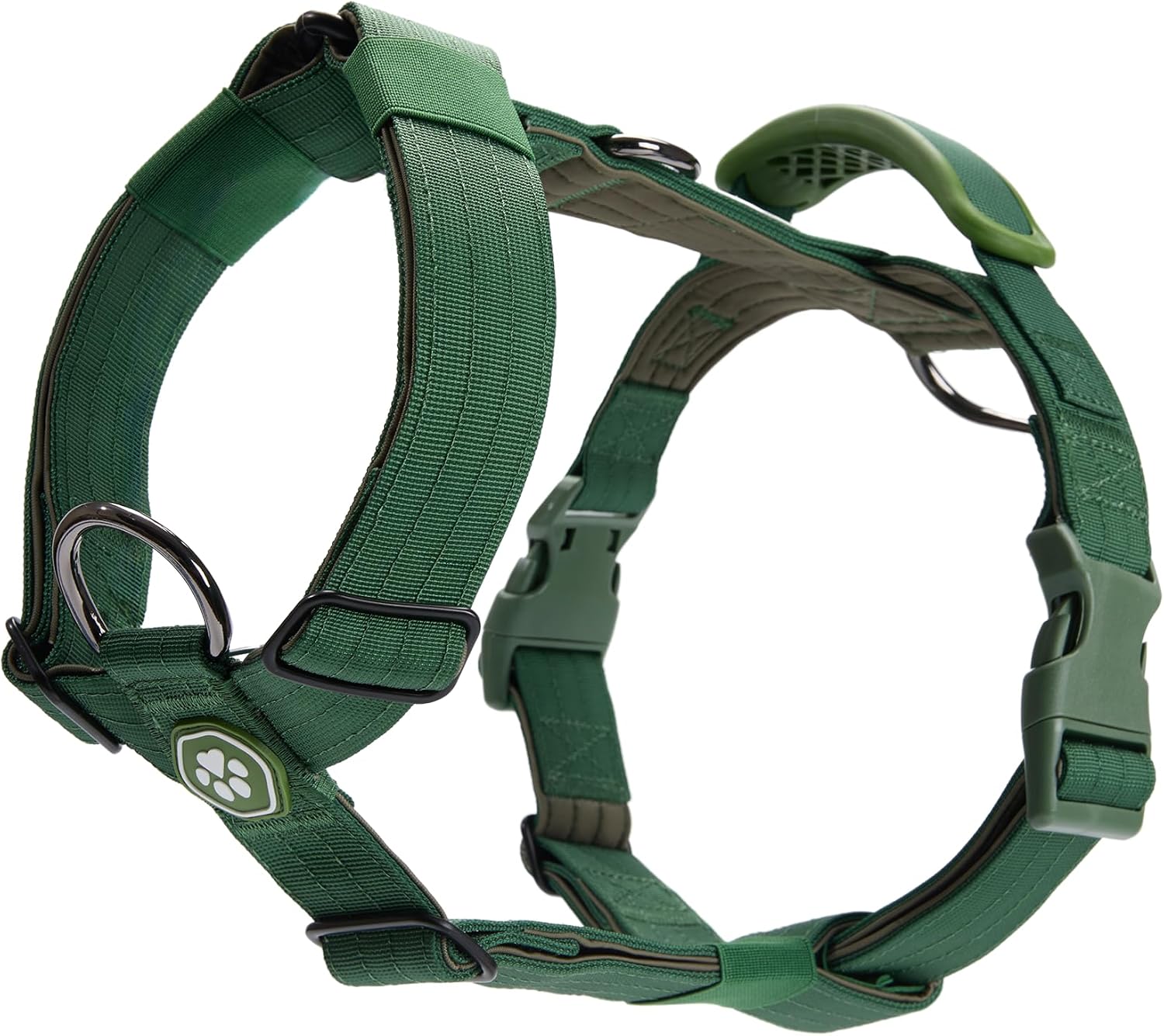 Spark Paws No Pull Dog Harness with Handle for Large Dogs, Heavy Duty Dog Harness for Big Strong Breeds, Adjustable, Y Shaped Padded Halter Design with Front Clip - 90s Retro - M - Image 14