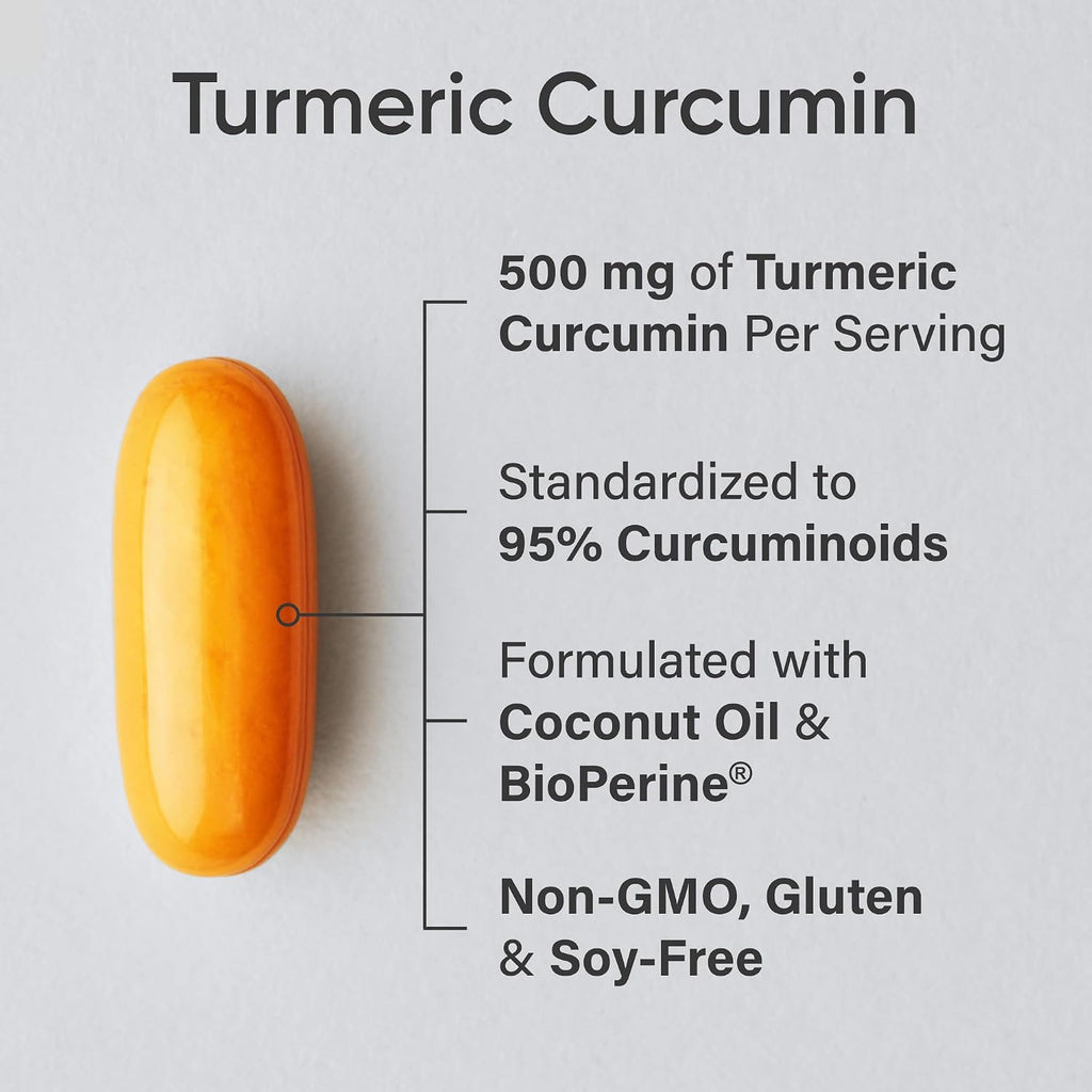 Sports Research(R) Turmeric Curcumin w/Coconut Oil & BioPerine(R) - 120 Count - Image 2
