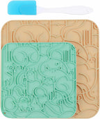 Packaging contents showing both the deep blue and light blue safe food grade silicone mats.