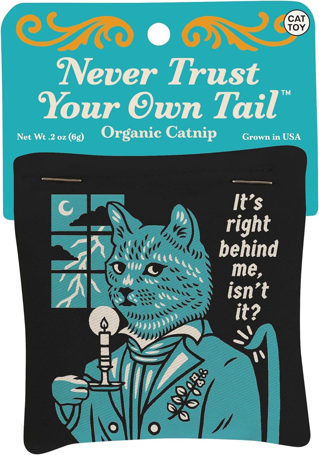 Blue Q Duuuuuuude Catnip Toys - Durable Cat Toys for Biting, Premium USA-Grown Organic Catnip, Pet Supplies, 100% Silk-Screened Cotton Pouch w/Funny Kitty Graphics, Cat Birthday Gift - Image 9