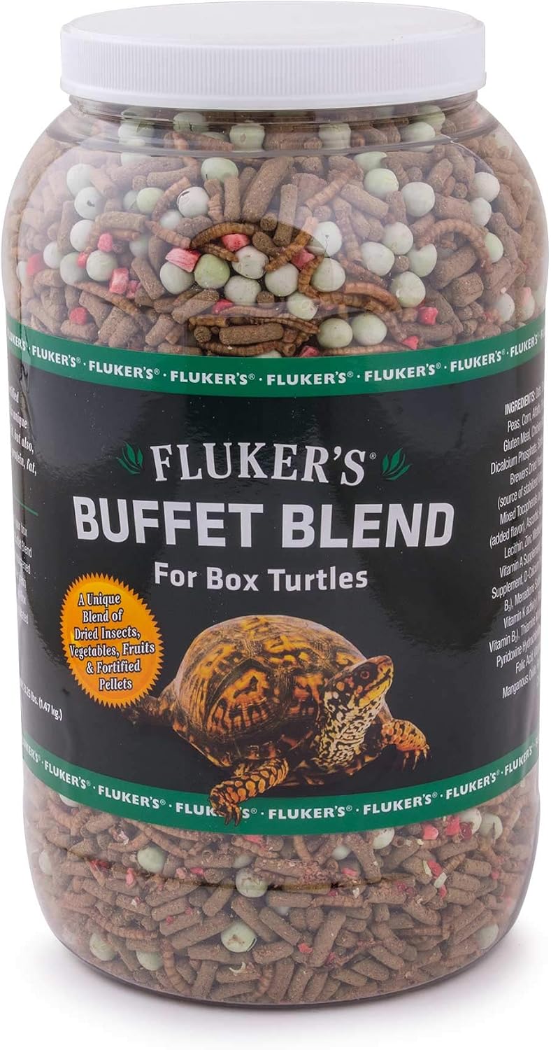 Box turtle diet bottle with clear ingredients visible