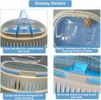 Hamster Carrier Guinea Pig Carrier 13 X 11 X 8 In Portable Hamster Travel Cage with Ventilation Holes Outdoor Small Animal Carrier for Rat Gerbils Rabbit Hedgehog Squirrel Mouse Sugar Glider - Image 3