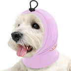 No Shake Ear Wraps for Dogs, Adjustable Dog Ear Cover with SoundProof Pads, Anxiety Relief Pet Ear Muffs Noise Protection Dog Calming Hoodie for Hematoma, Grooming, Fireworks, Thunder, Grey S - Image 12