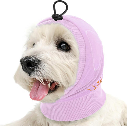 No Shake Ear Wraps for Dogs, Adjustable Dog Ear Cover with SoundProof Pads, Anxiety Relief Pet Ear Muffs Noise Protection Dog Calming Hoodie for Hematoma, Grooming, Fireworks, Thunder, Grey S - Image 12