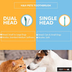 Premium USA imported ultra soft pet toothbrushes for safe tartar cleaning.