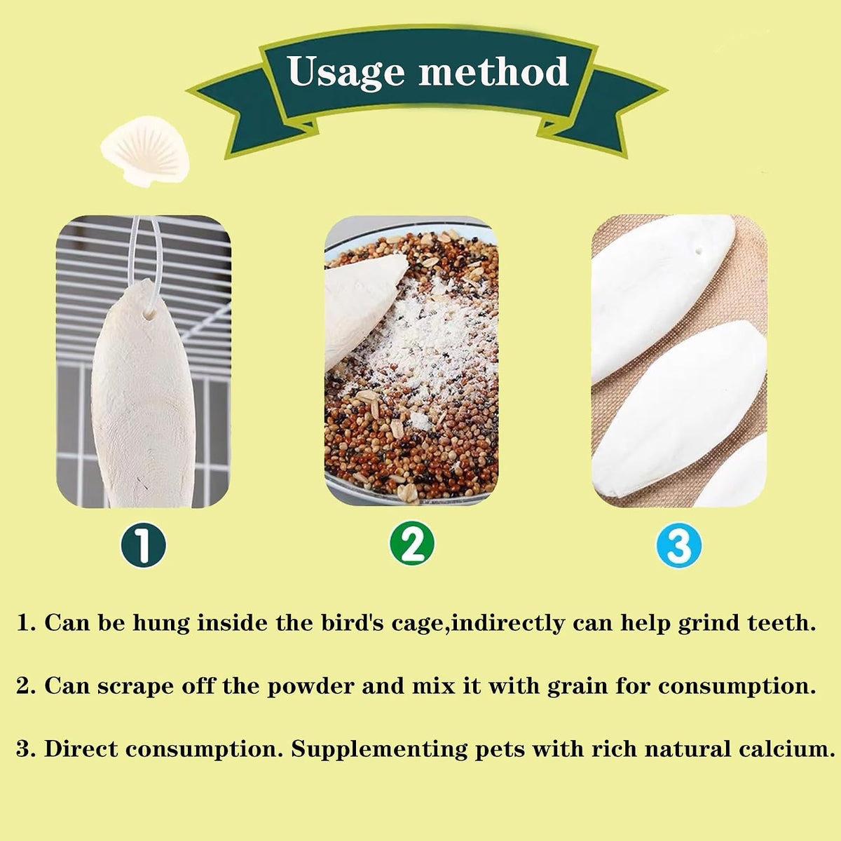4.7-5.1'' Cuttlebone for Parakeets Cuttlebone for Birds - Natural Cuttlefish Bone Bulk Chew Toy Bird Bites Calcium Stone for Canaries Tortoises,Snails,Reptiles,Parrots,Cockatiel-20PCS - Image 6