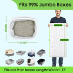 Heavy duty scratch resistant kitty litter liner showing thickness detail.