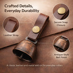 Kcrygogo anti-lost pet bell set displaying the detachable silver capsule pendant ID tags for contact info.