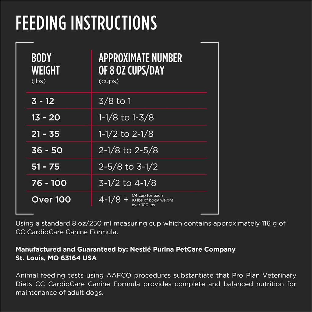 Purina CC CardioCare heart support formula dry kibble for adult dogs USA import