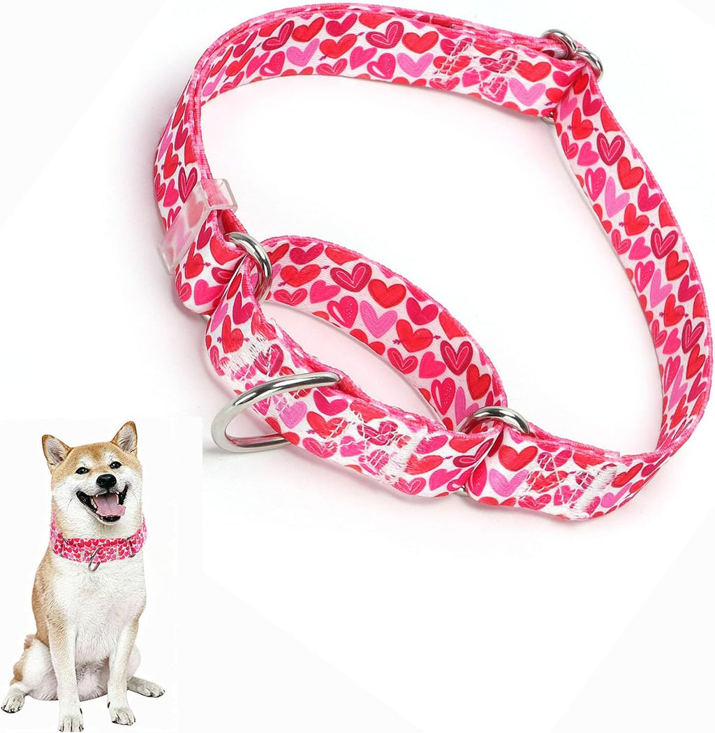 Martingale Dog Collars for Medium Large Dogs, No Slip Girl Dog Collars with Adjustable Soft Nylon and Special Bull Flower Design, for Small Dogs Also (M) - Image 14