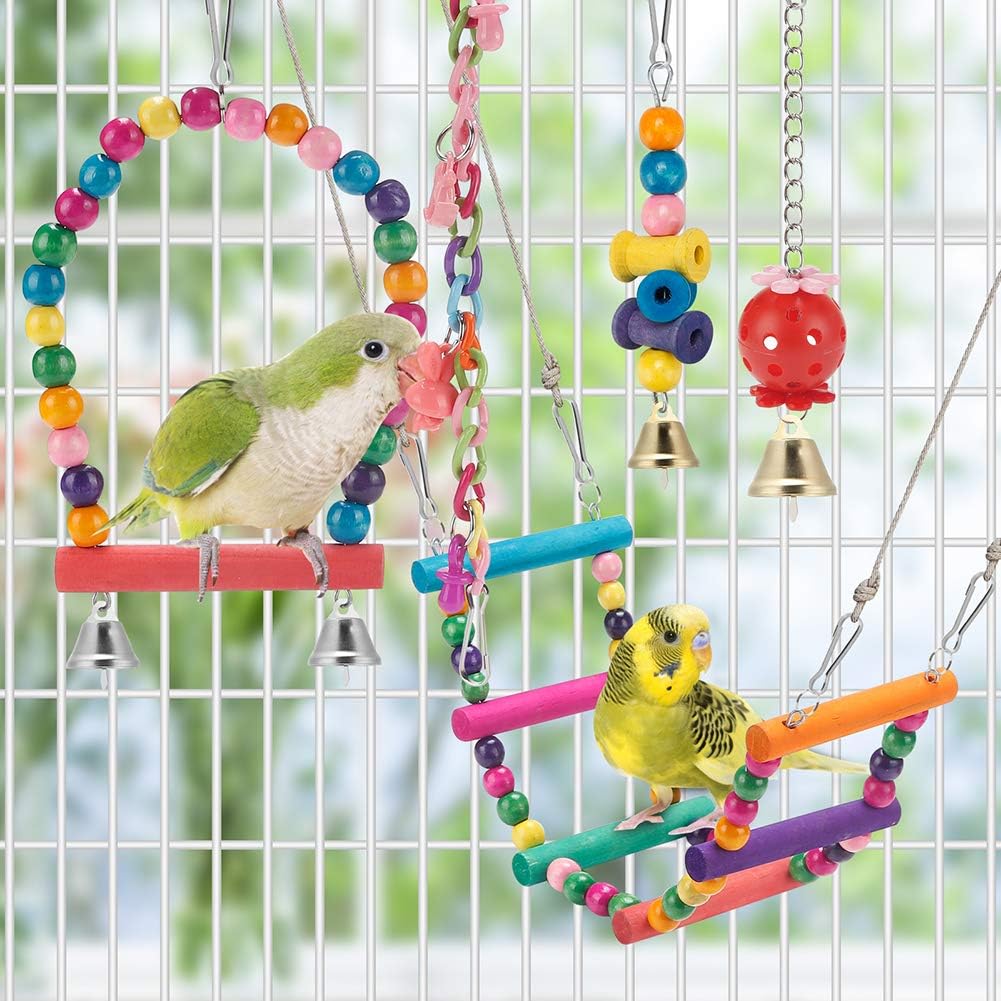 lovyoCoCo bird hammock and perch setup detail