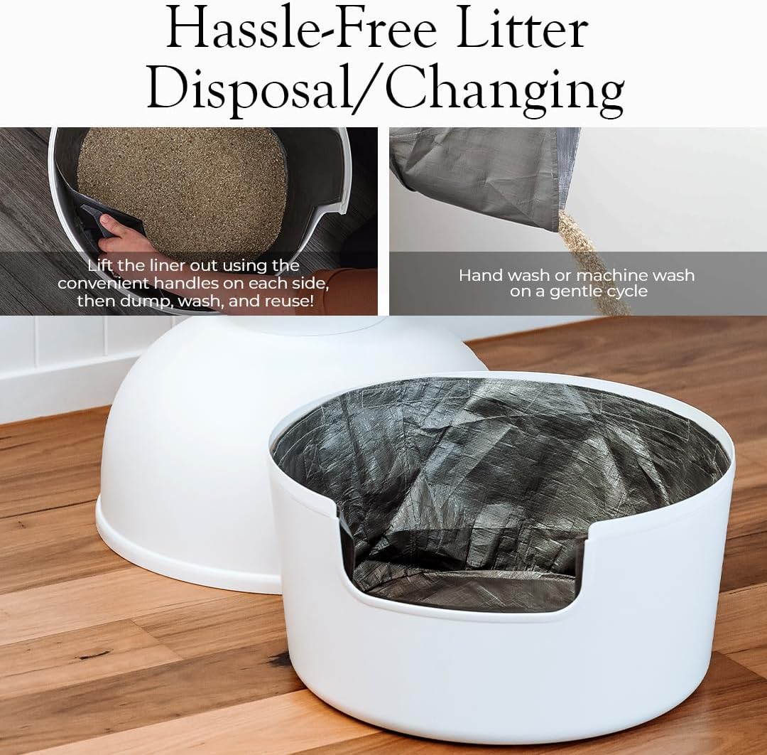 Bundle And Bliss three pack cat litter box accessories laid flat