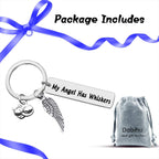 High polished stainless steel cat memorial charm
