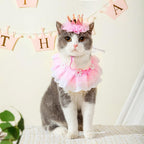 Full set of Ushang Pet princess crown and bandana accessories