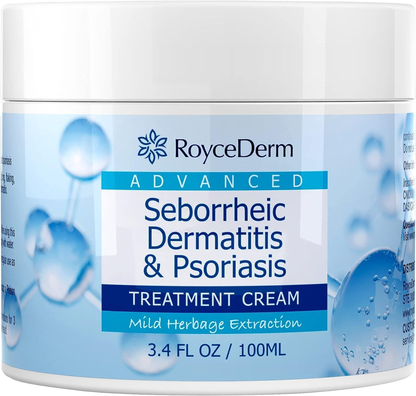 Roycederm seborrheic dermatitis cream front view for scalp psoriasis relief