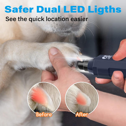 Casfuy electric nail trimmer showing 6 speed control settings