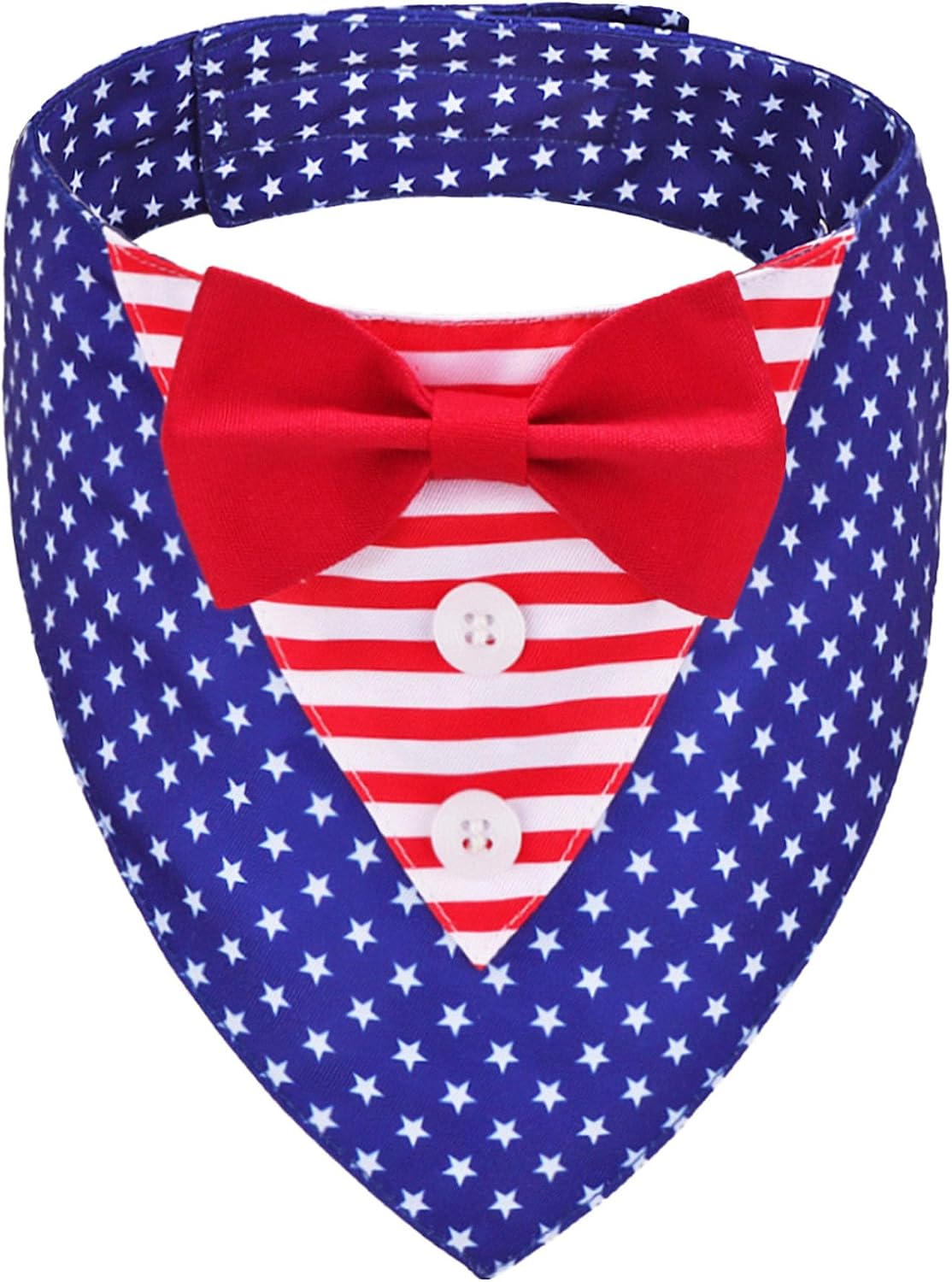 ADOGGYGO Formal Dog Tuxedo, Wedding Dog Bandana Collar with Bowtie, Adjustable Pet Birthday Wedding Tux Outfit for Medium Dogs (M, Black) - Image 11
