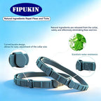 Close up of natural ingredient flea collar for small dogs