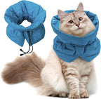 FACULX Cat Recovery Collar front view on a small kitten