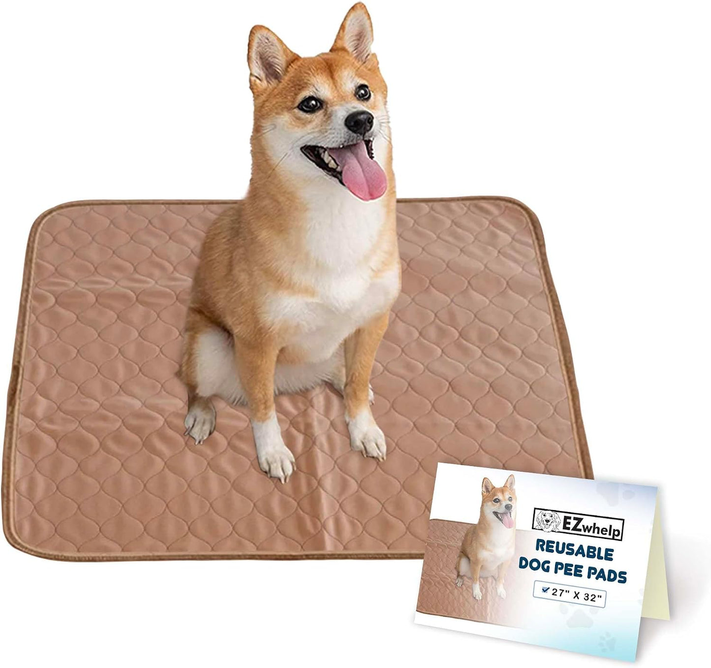 EZwhelp Reusable Dog Pee Pads - Waterproof Training Pads for Dogs - Washable & Sanitary - Rounded Corners - Laminated, Lightweight, Durable - Pet Essentials for Puppy Training and Whelping - 48" x 60" - Image 11