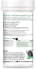 Bugalugs natural seaweed plaque remover powder packaging
