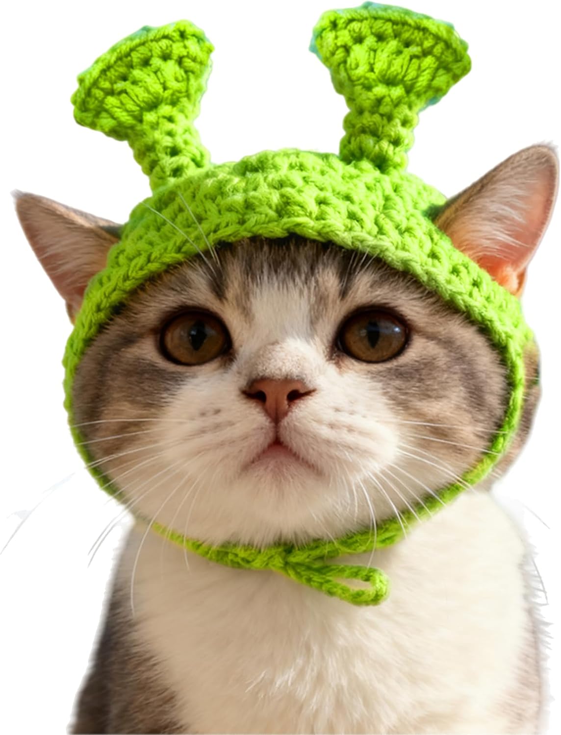 Strawberry Cat Hat, Cotton & Soft Cute Knitted Hats for Cats Birthday Party Christmas Puppy Hat for Small Pets (Red, M) - Image 15