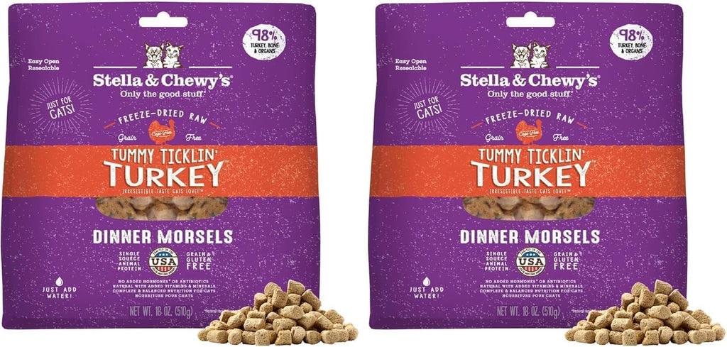 Stella & Chewy's Freeze-Dried Raw Cat Dinner Morsels - Premium Duck & Goose Recipe with 98% Cage-Free Poultry & Organs - Natural Grain-Free Cat & Kitten Food - Made in USA - 8 oz - Image 14