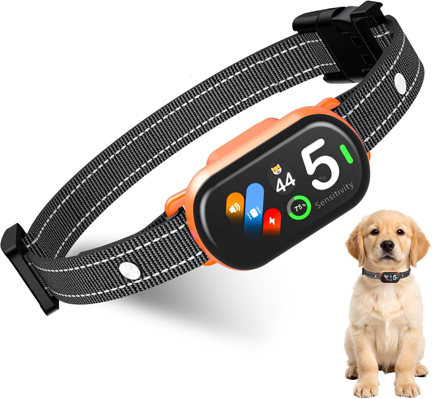 Natgovod smart anti barking collar front view